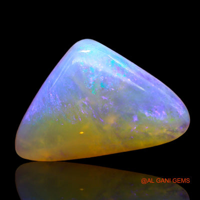 Natural Untreated Fire Opal Loose Gemstone Trillion Cabochon From Australia 4.00 Cts 17x11x4 mm AC-289
