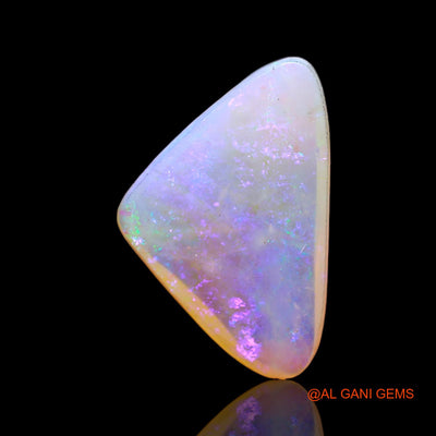 Natural Untreated Fire Opal Loose Gemstone Trillion Cabochon From Australia 4.00 Cts 17x11x4 mm AC-289