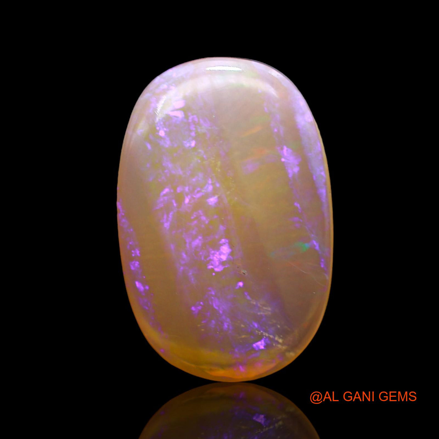 4.00 Cts Natural Australian Fire Opal Loose Gemstone Oval Cabochon 17x11x3 mm AC-290
