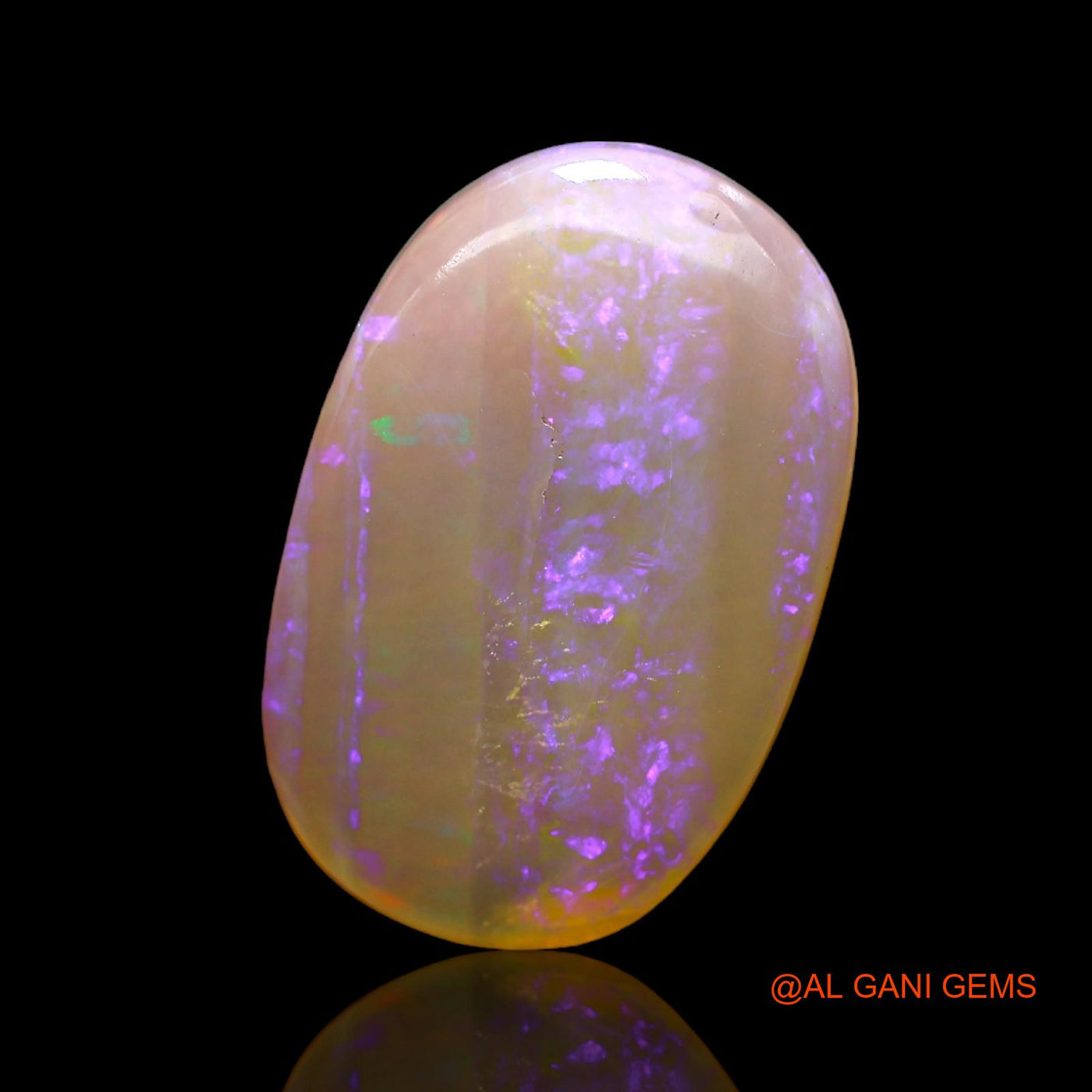 4.00 Cts Natural Australian Fire Opal Loose Gemstone Oval Cabochon 17x11x3 mm AC-290