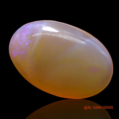 7.00 Cts Natural Australian Fire Opal Loose Gemstone Oval Cabochon 17x11x5 mm AC-291
