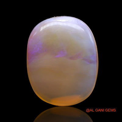 7.00 Cts Natural Australian Fire Opal Loose Gemstone Oval Cabochon 16x12x8 mm AC-293
