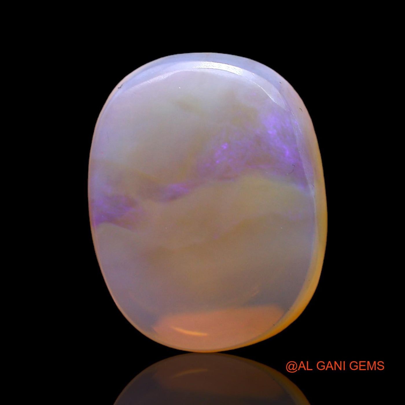 7.00 Cts Natural Australian Fire Opal Loose Gemstone Oval Cabochon 16x12x8 mm AC-293