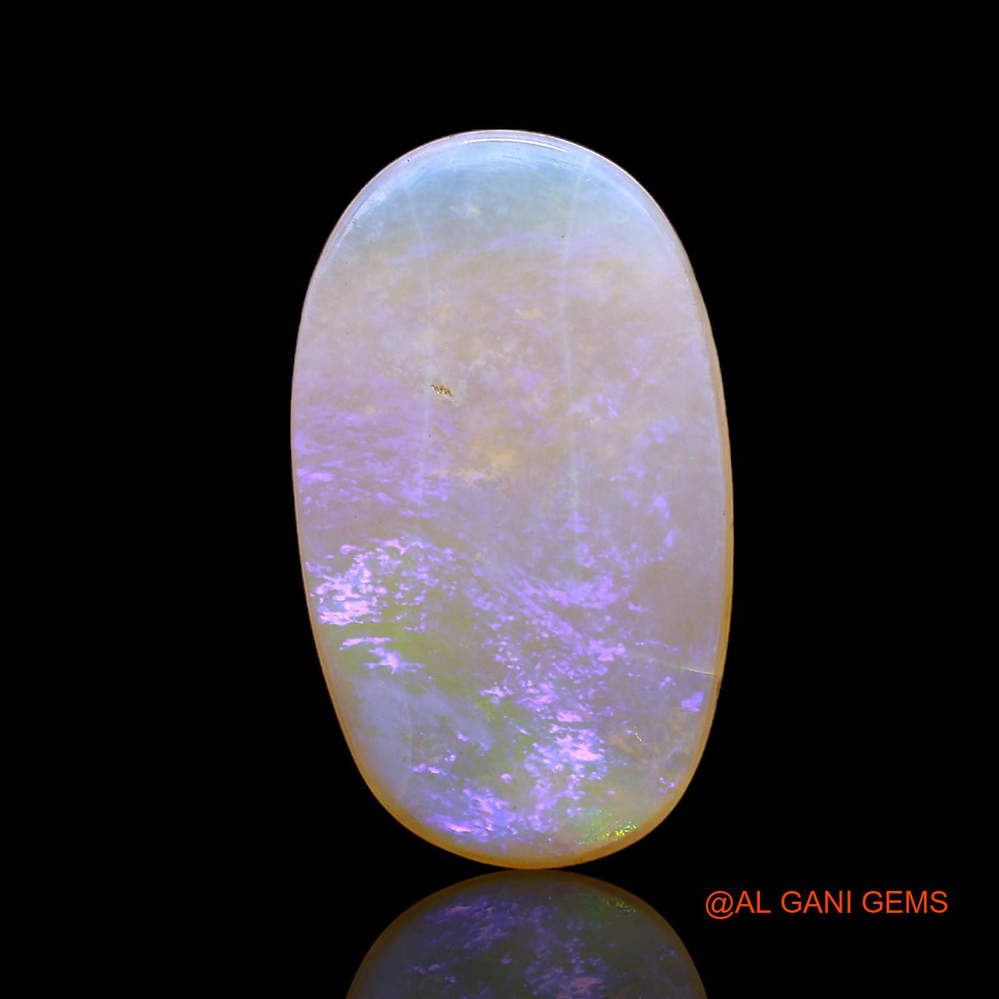 Natural Fire Opal Gemstone 3.00 Cts Loose Oval Cabochon From Australia 18x10x2 mm AC-294
