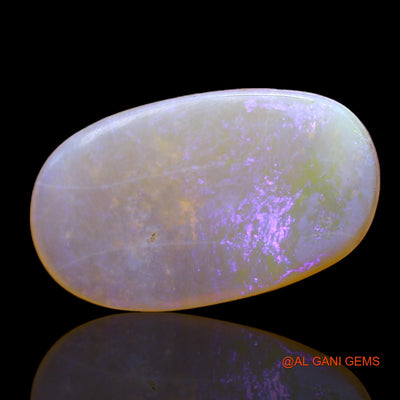 Natural Fire Opal Gemstone 3.00 Cts Loose Oval Cabochon From Australia 18x10x2 mm AC-294