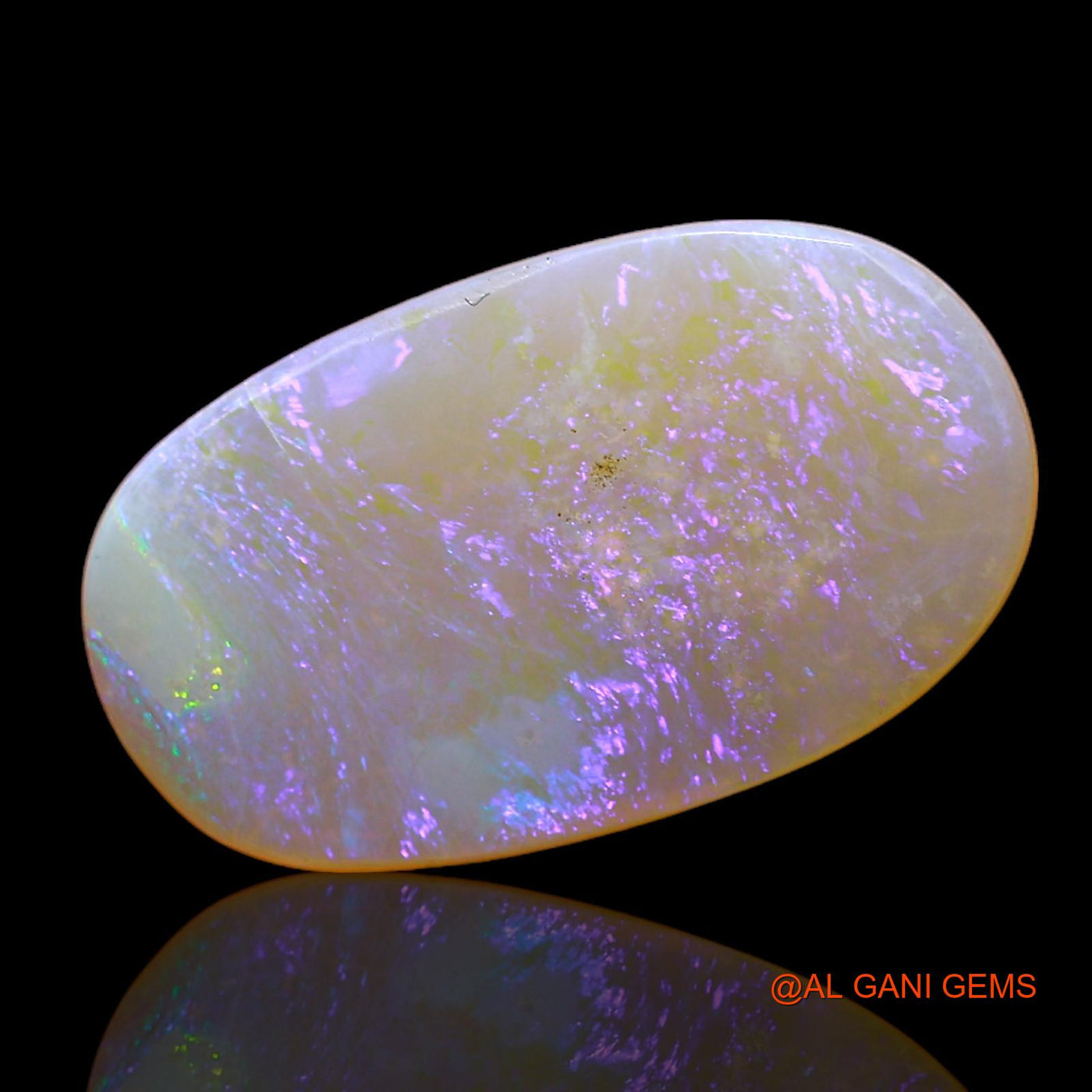 Natural Fire Opal Gemstone 3.00 Cts Loose Oval Cabochon From Australia 18x10x2 mm AC-294