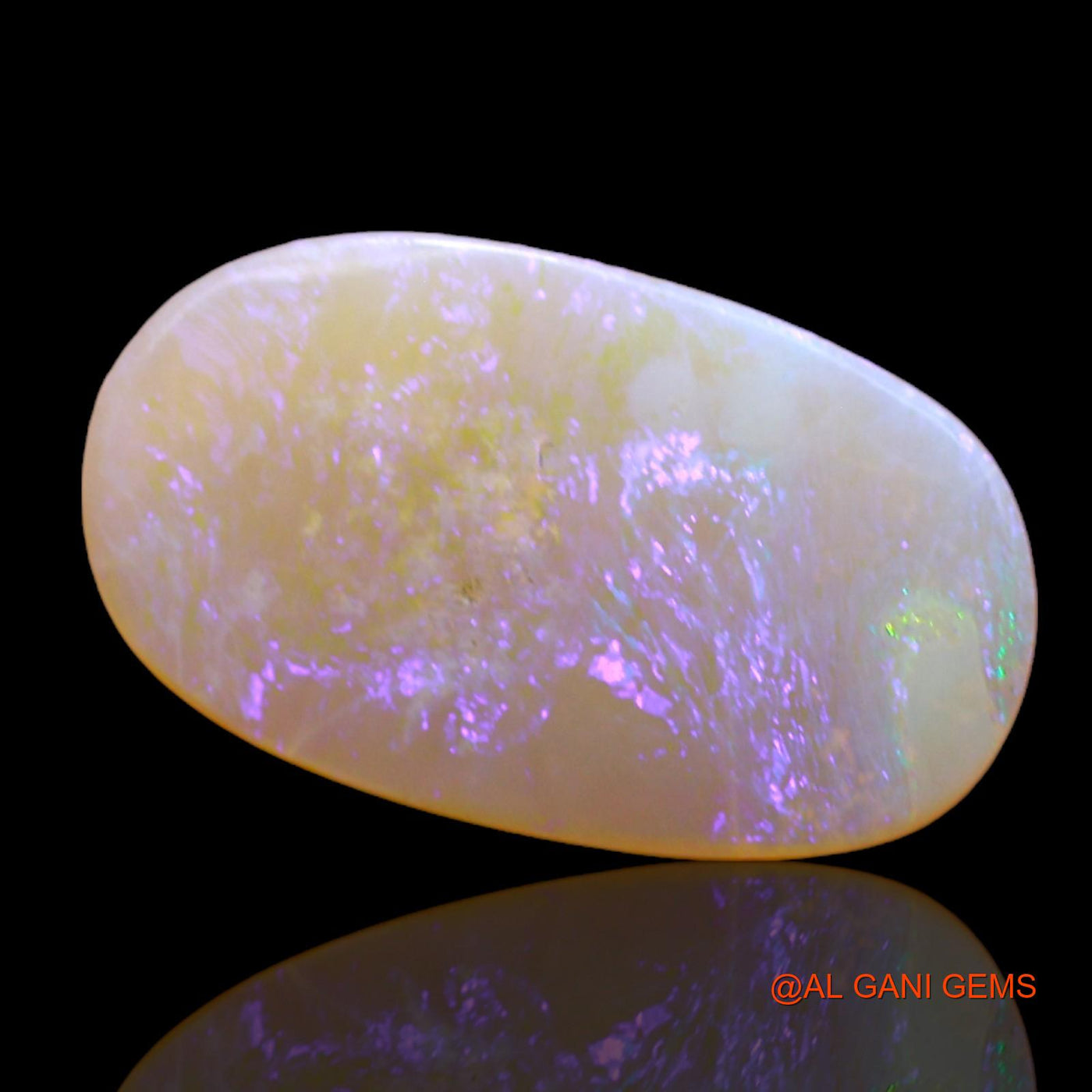 Natural Fire Opal Gemstone 3.00 Cts Loose Oval Cabochon From Australia 18x10x2 mm AC-294