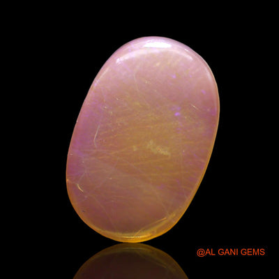 4.00 Cts Unheated Australian Fire Opal Loose Gemstone Oval Cabochon Natural 17x11x3 mm AC-295