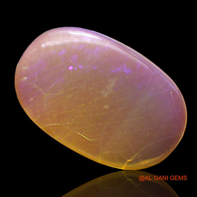 4.00 Cts Unheated Australian Fire Opal Loose Gemstone Oval Cabochon Natural 17x11x3 mm AC-295