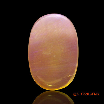 4.00 Cts Unheated Australian Fire Opal Loose Gemstone Oval Cabochon Natural 17x11x3 mm AC-295