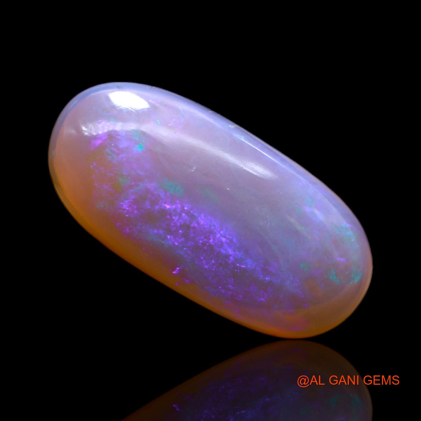 8.00 Cts Natural Australian Fire Opal Loose Gemstone Oval Cabochon 22x10x5 mm AC-29