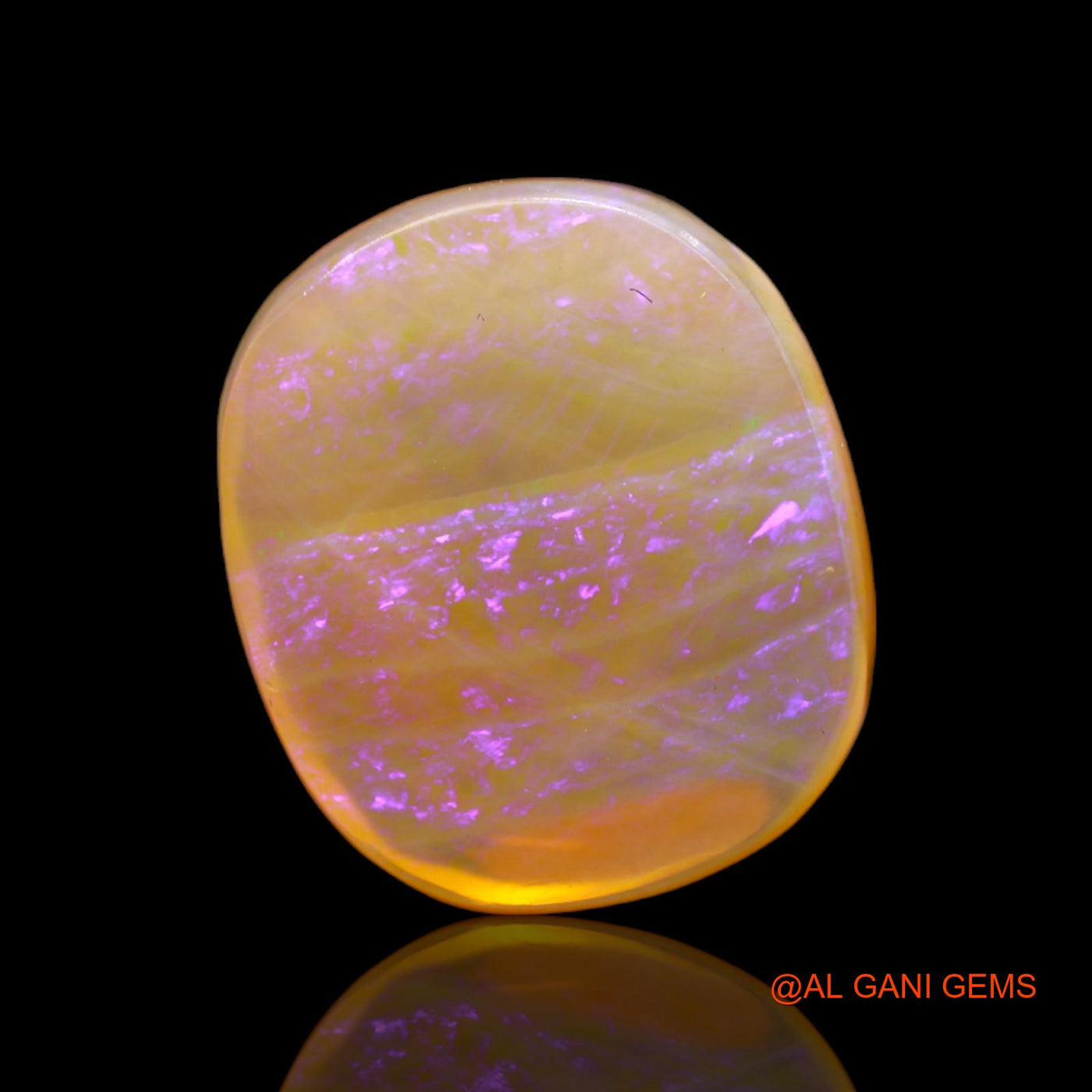 18.00 Cts Natural Australian Fire Opal Loose Gemstone Oval Cabochon 20x17x7 mm AC-2