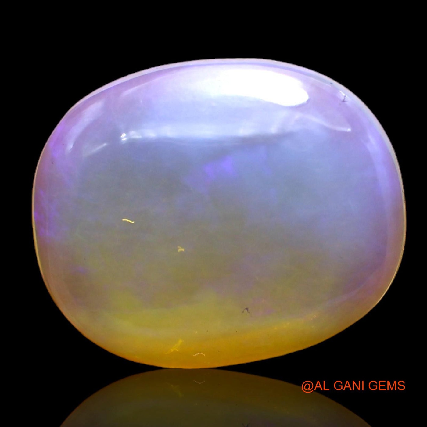 Natural Fire Opal Gemstone 5.00 Cts Loose Oval Cabochon From Australia 15x12x4 mm AC-301