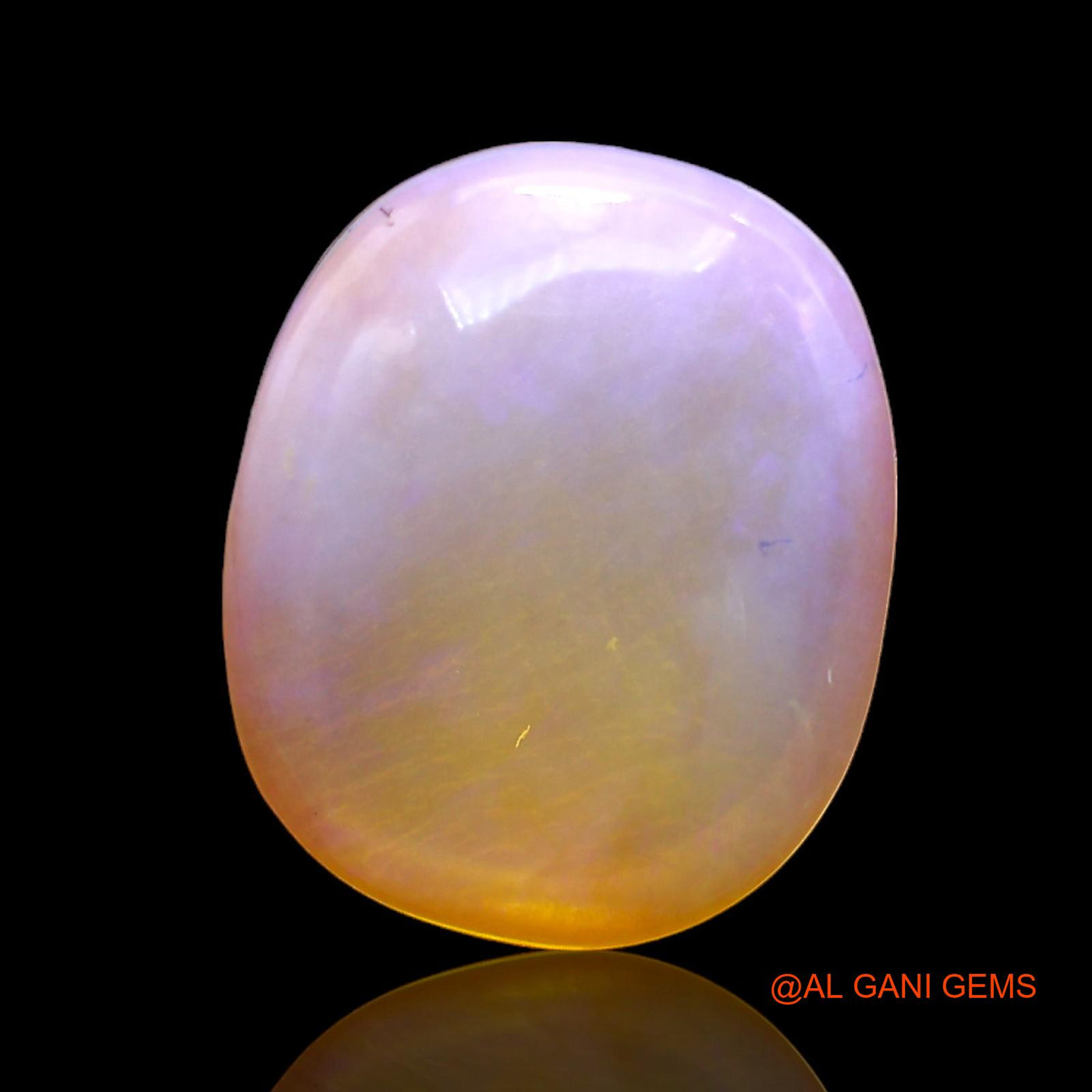 Natural Fire Opal Gemstone 5.00 Cts Loose Oval Cabochon From Australia 15x12x4 mm AC-301