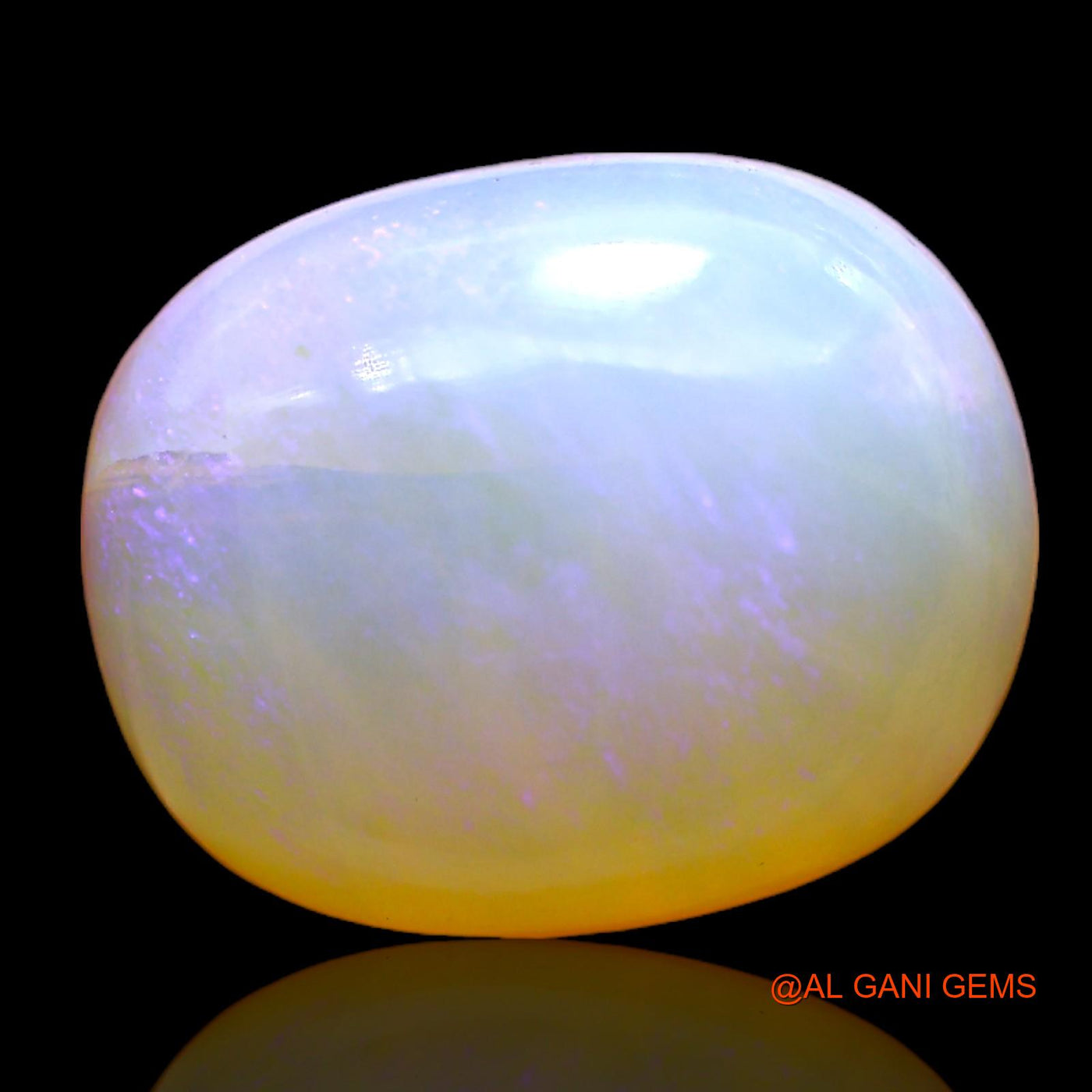 Natural Fire Opal Gemstone 8.00 Cts Loose Oval Cabochon From Australia 15x12x6 mm AC-302