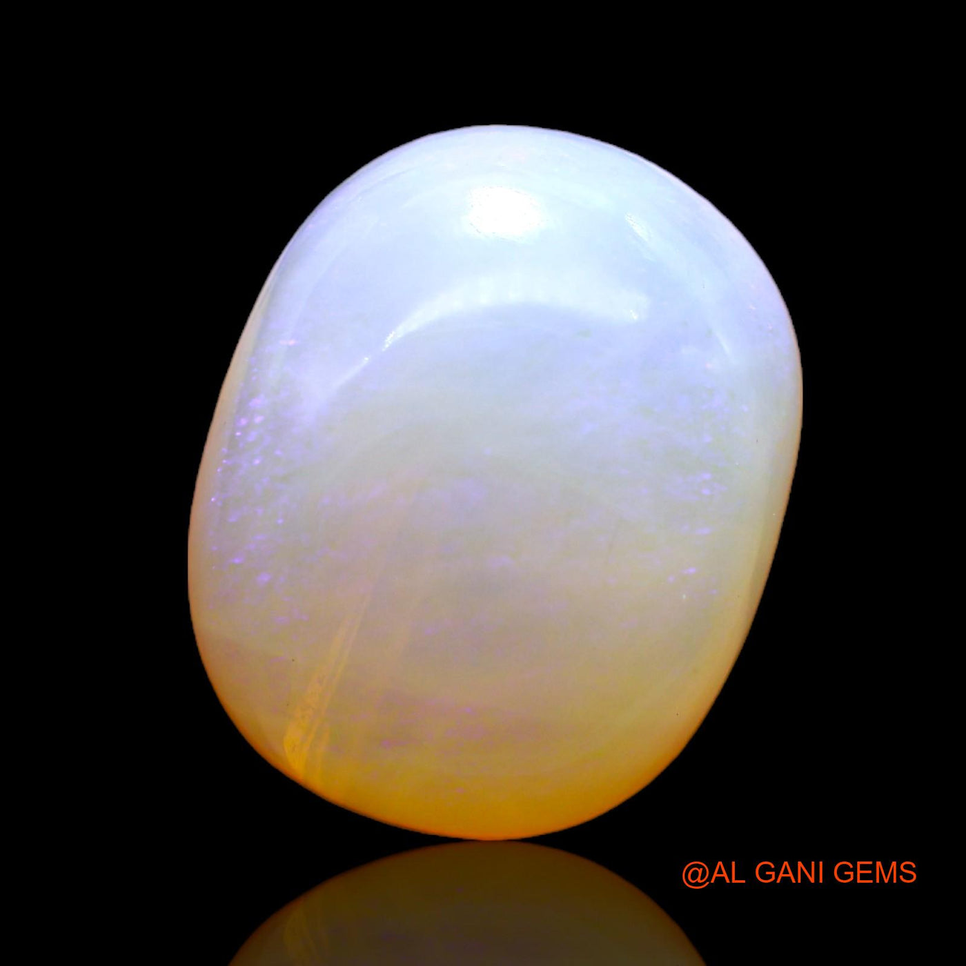 Natural Fire Opal Gemstone 8.00 Cts Loose Oval Cabochon From Australia 15x12x6 mm AC-302