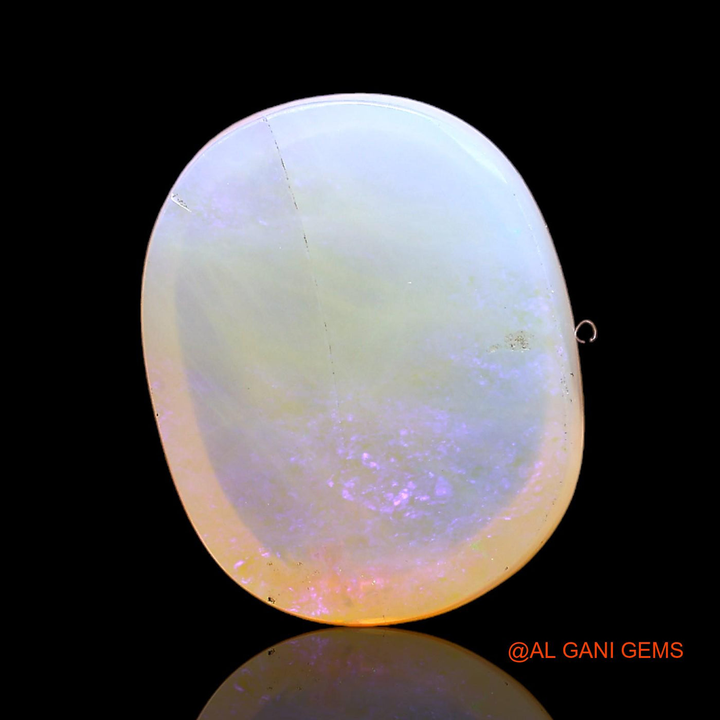 Natural Fire Opal Gemstone 8.00 Cts Loose Oval Cabochon From Australia 15x12x6 mm AC-302