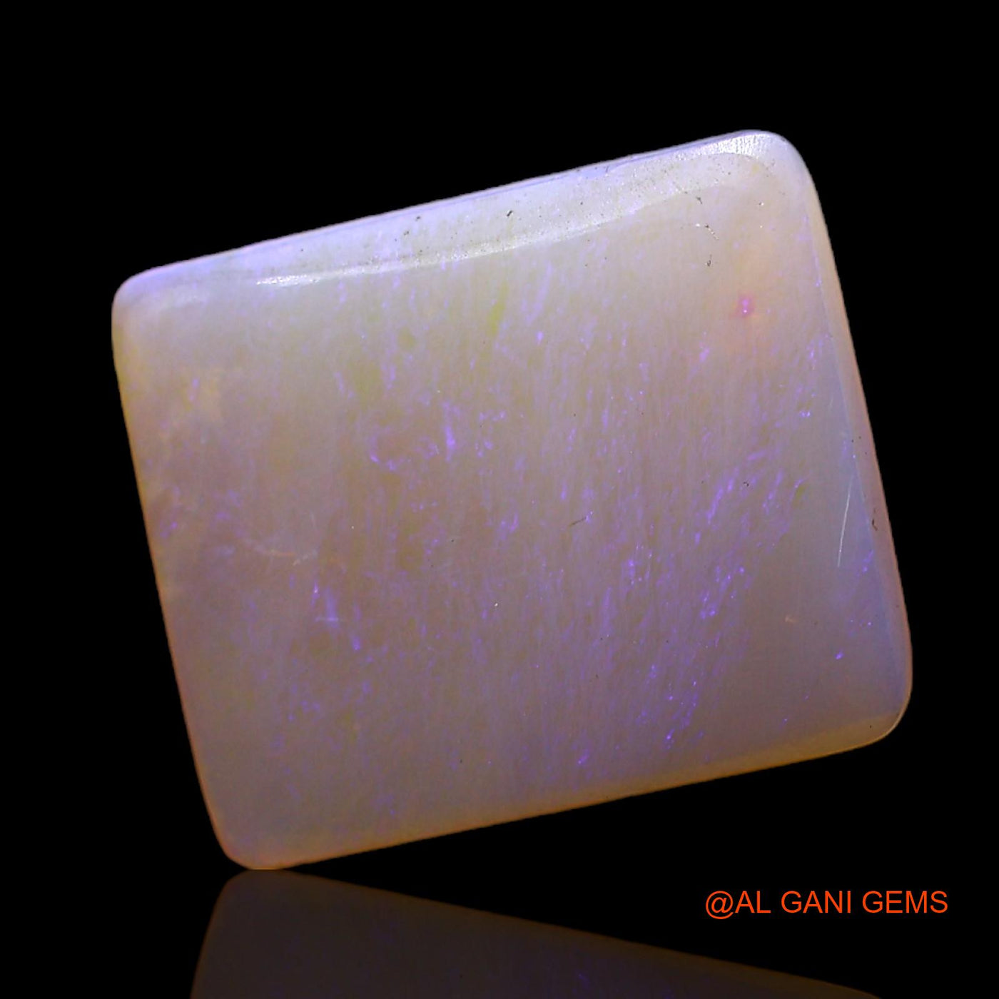 Natural Untreated Fire Opal Loose Gemstone Square Cabochon From Australia 3.00 Cts 13x11x2 mm AC-307