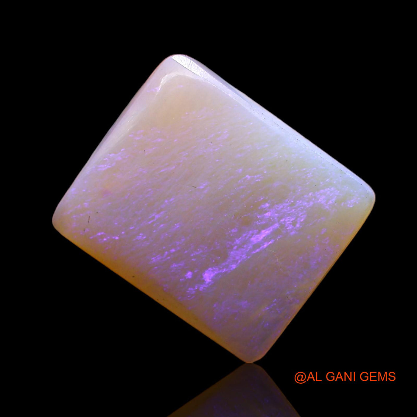 Natural Untreated Fire Opal Loose Gemstone Square Cabochon From Australia 3.00 Cts 13x11x2 mm AC-307