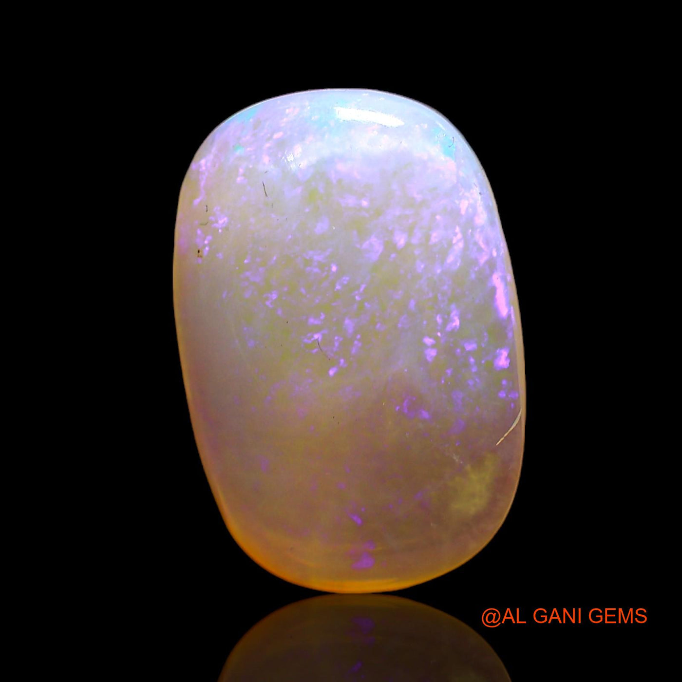 4.00 Cts Natural Australian Fire Opal Loose Gemstone Oval Cabochon 15x10x4 mm AC-309