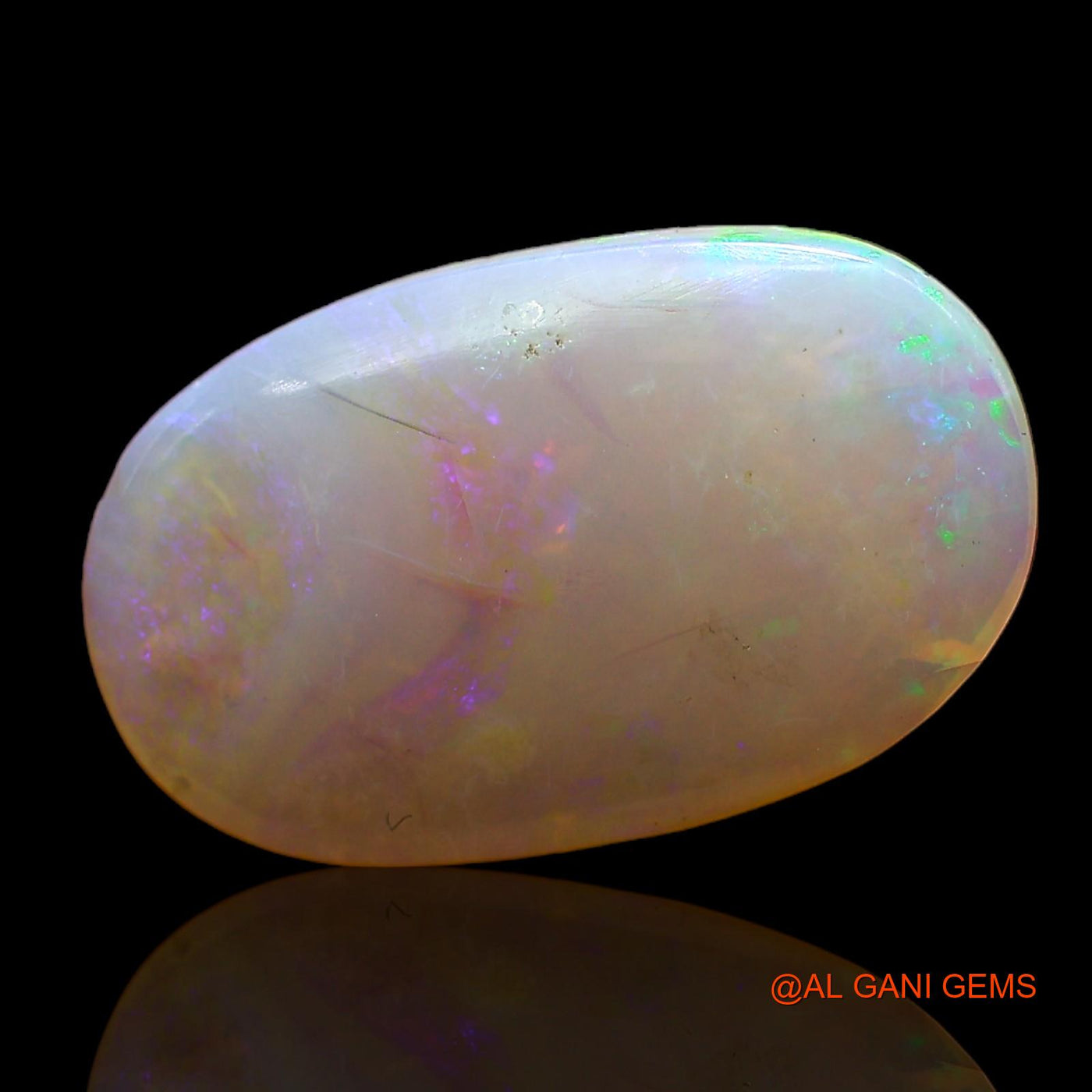 3.00 Cts Natural Australian Fire Opal Oval Cabochon Loose Gemstone For Jewelry 17x10x3 mm AC-317