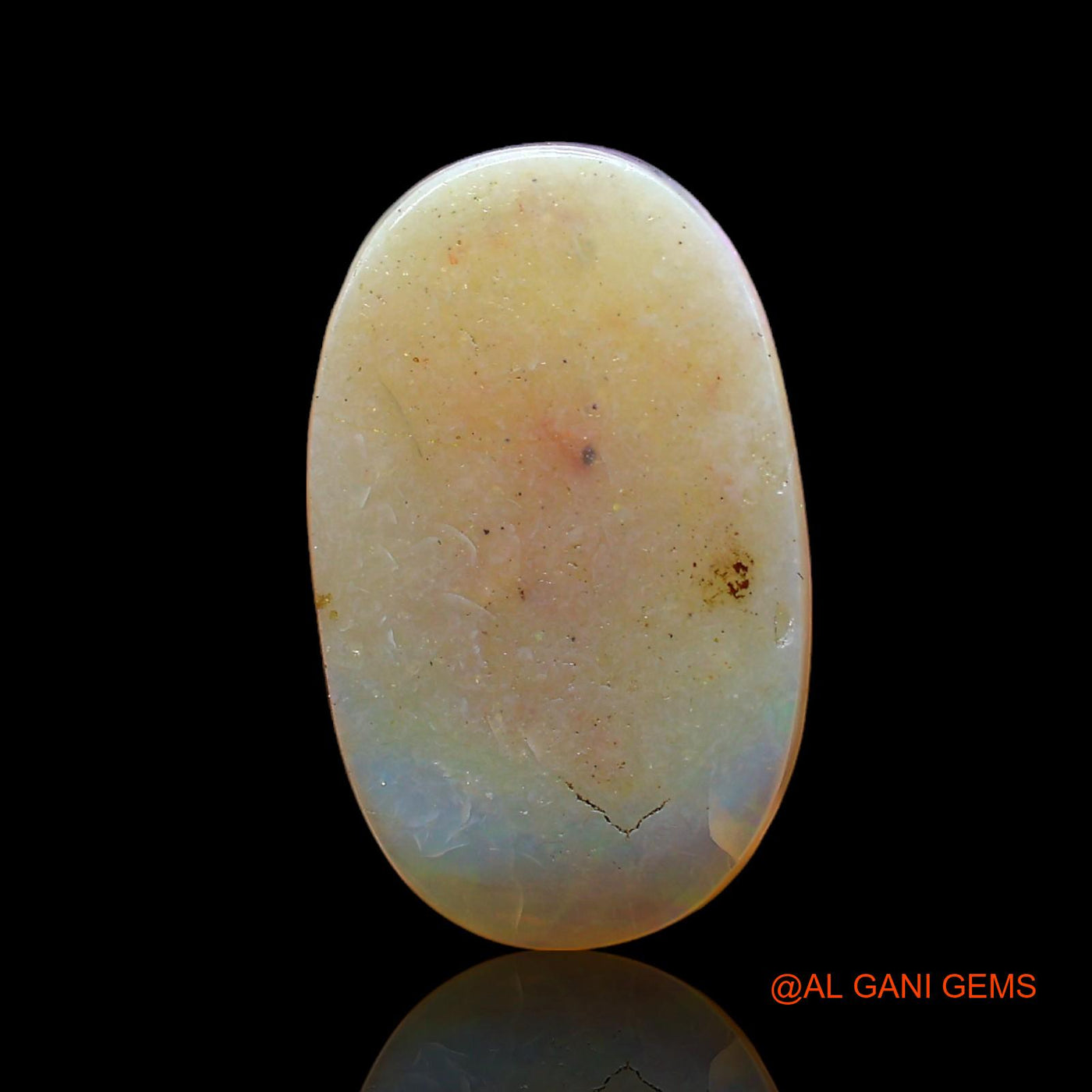 3.00 Cts Natural Australian Fire Opal Oval Cabochon Loose Gemstone For Jewelry 17x10x3 mm AC-317