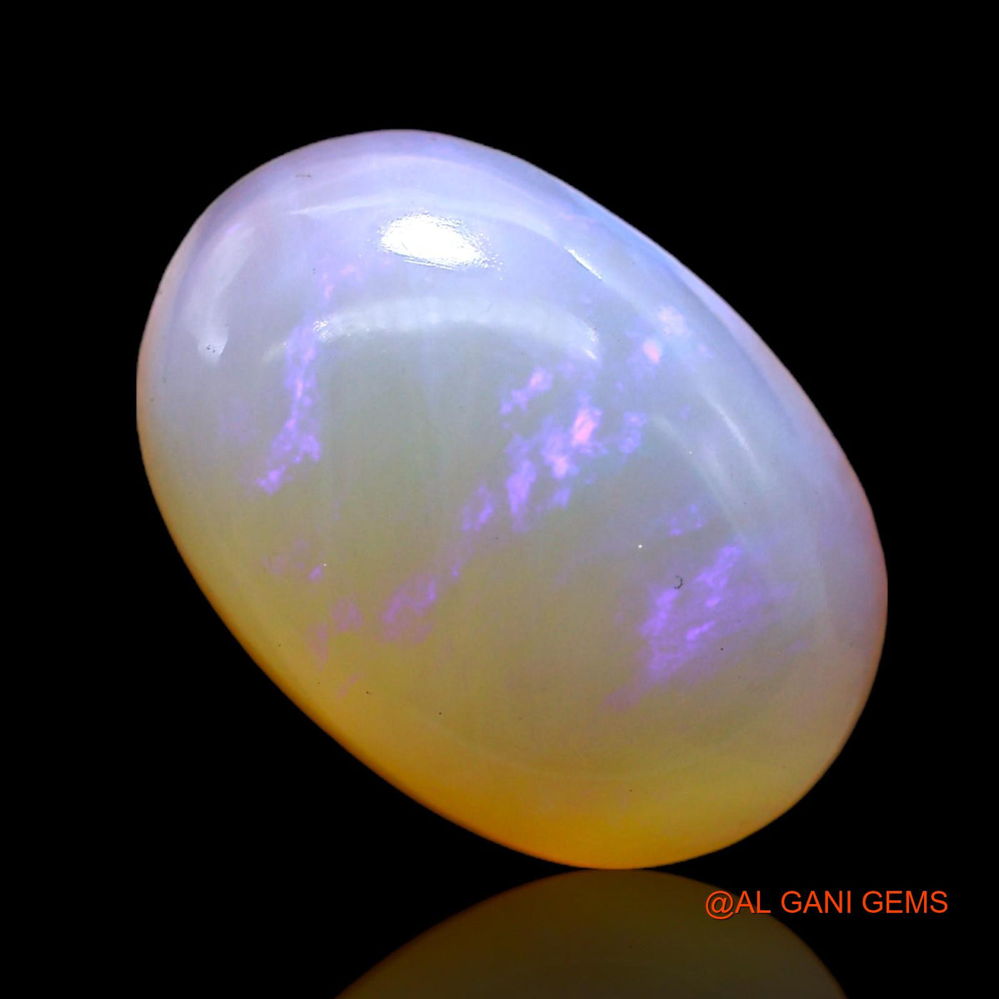 7.00 Cts Natural Australian Fire Opal Loose Gemstone Oval Cabochon 16x11x6 mm AC-318