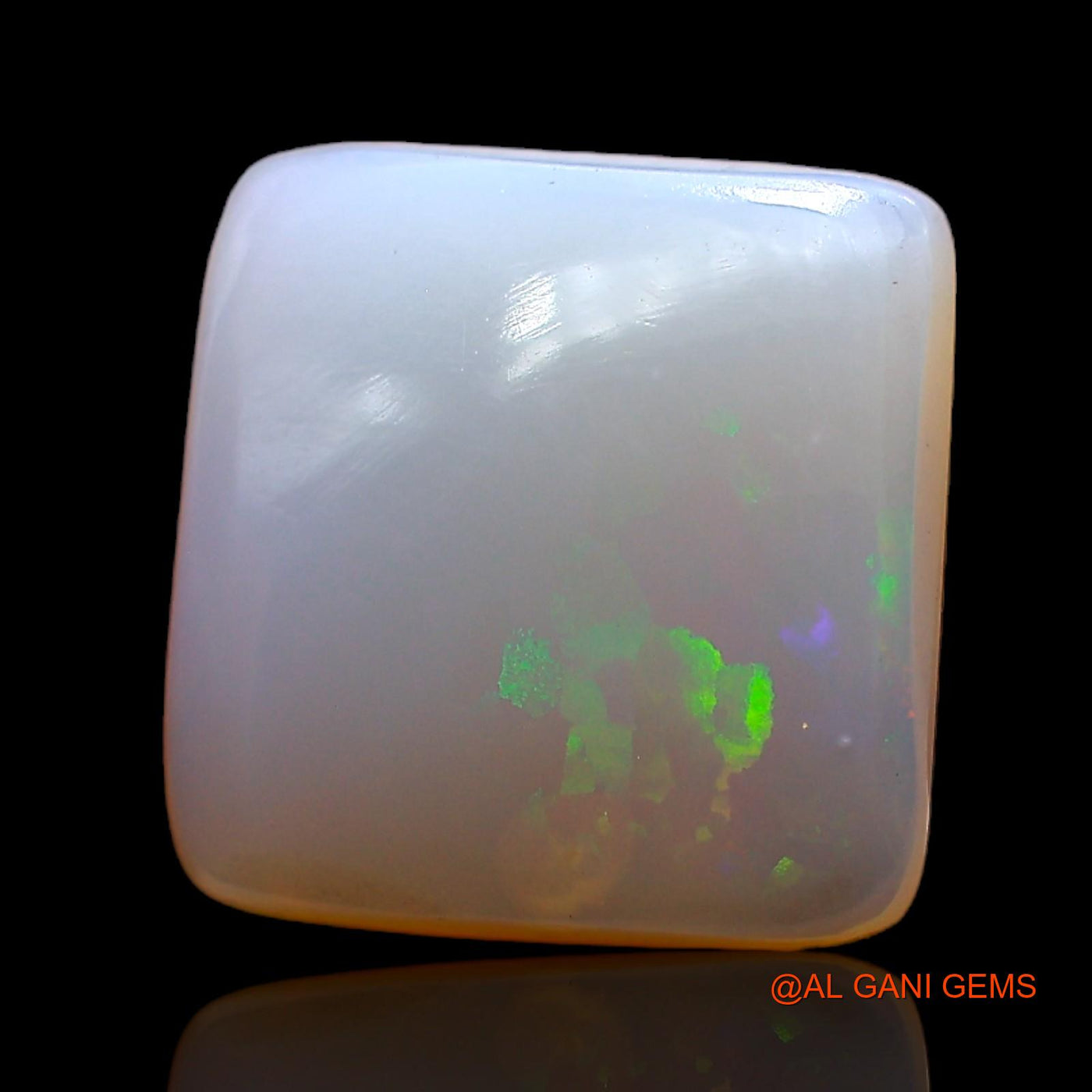 Natural Untreated Fire Opal Loose Gemstone Square Cabochon From Australia 4.00 Cts 12x12x4 mm AC-320