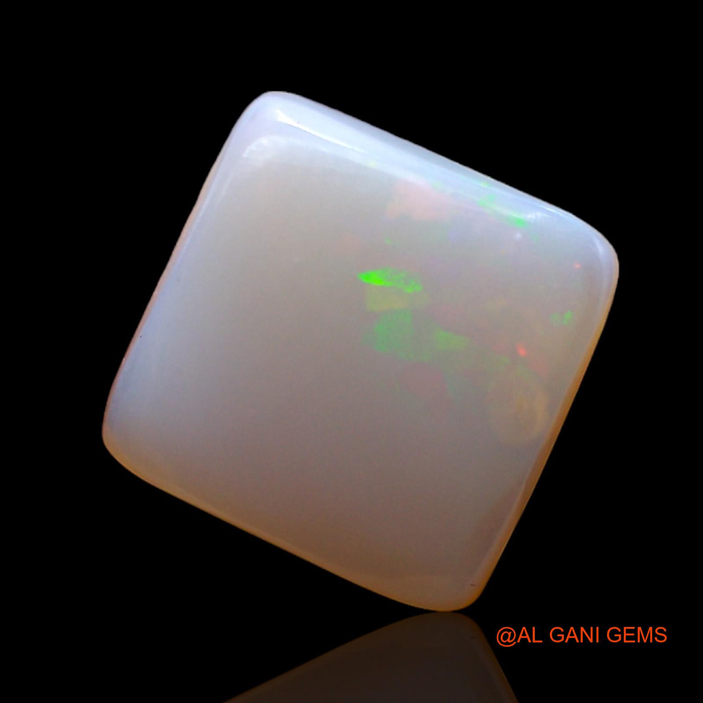 Natural Untreated Fire Opal Loose Gemstone Square Cabochon From Australia 4.00 Cts 12x12x4 mm AC-320