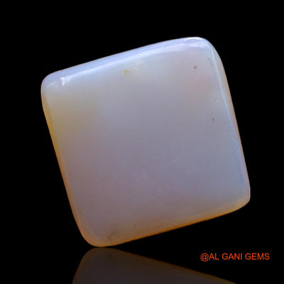 Natural Untreated Fire Opal Loose Gemstone Square Cabochon From Australia 4.00 Cts 12x12x4 mm AC-320