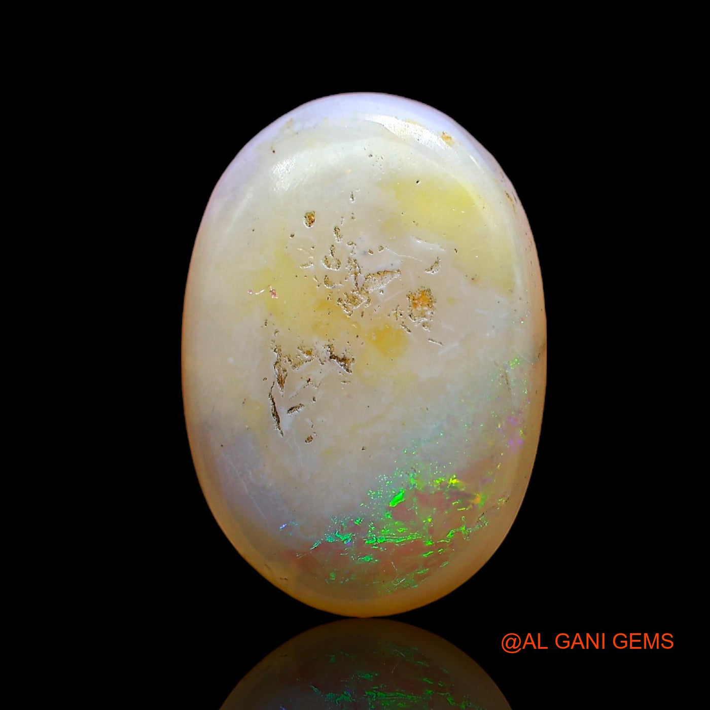 6.00 Cts Natural Australian Fire Opal Loose Gemstone Oval Cabochon 16x11x5 mm AC-321