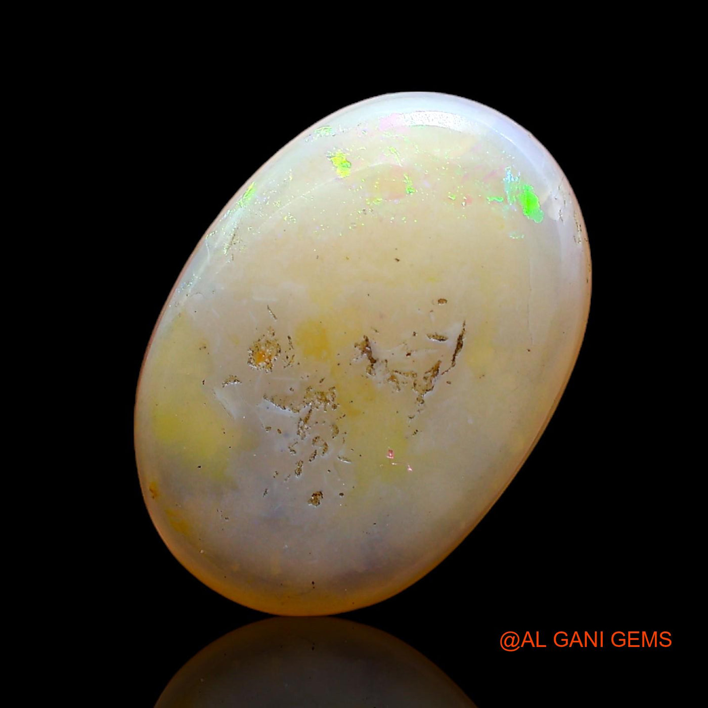 6.00 Cts Natural Australian Fire Opal Loose Gemstone Oval Cabochon 16x11x5 mm AC-321
