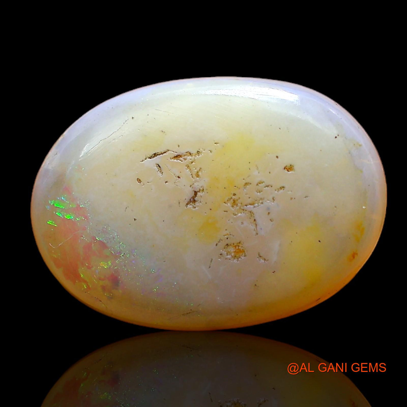 6.00 Cts Natural Australian Fire Opal Loose Gemstone Oval Cabochon 16x11x5 mm AC-321