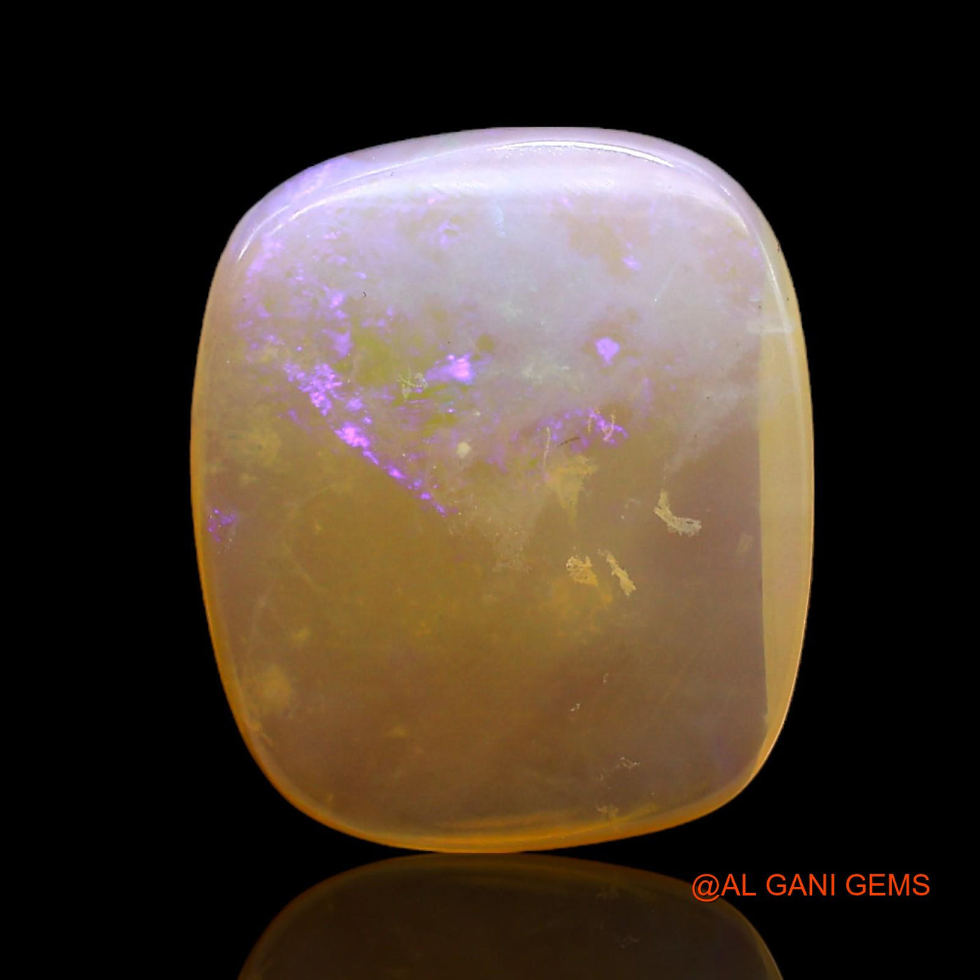 4.00 Cts Natural Australian Fire Opal Oval Cabochon Loose Gemstone For Jewelry 14x12x3 mm AC-322