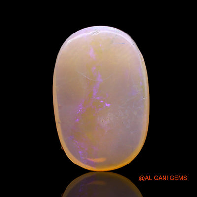 Natural Untreated Fire Opal Loose Gemstone Oval Cabochon From Australia 4.00 Cts 16x11x3 mm AC-323