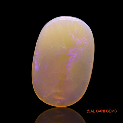 Natural Untreated Fire Opal Loose Gemstone Oval Cabochon From Australia 4.00 Cts 16x11x3 mm AC-323