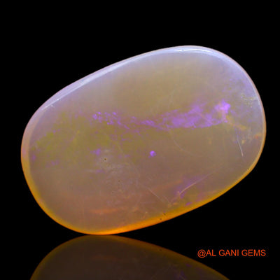 Natural Untreated Fire Opal Loose Gemstone Oval Cabochon From Australia 4.00 Cts 16x11x3 mm AC-323