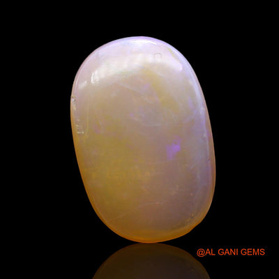 Natural Untreated Fire Opal Loose Gemstone Oval Cabochon From Australia 4.00 Cts 16x11x3 mm AC-323