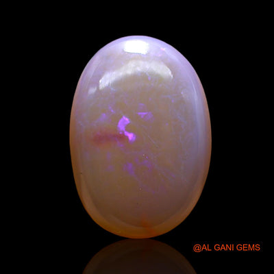 Natural Fire Opal Gemstone 5.00 Cts Loose Oval Cabochon From Australia 16x11x4 mm AC-324