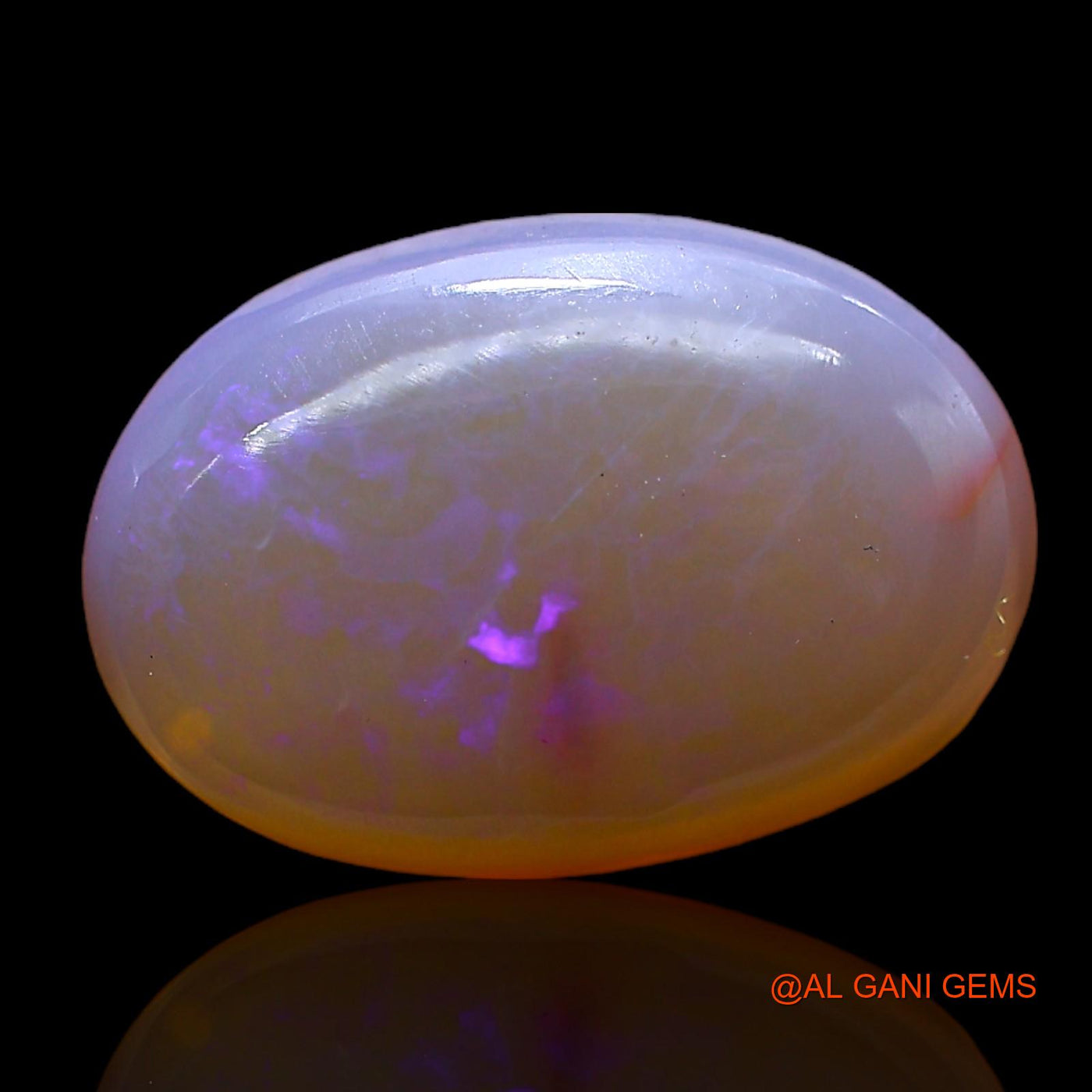 Natural Fire Opal Gemstone 5.00 Cts Loose Oval Cabochon From Australia 16x11x4 mm AC-324