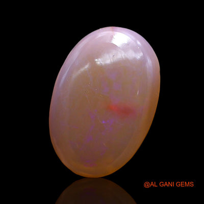 Natural Fire Opal Gemstone 5.00 Cts Loose Oval Cabochon From Australia 16x11x4 mm AC-324
