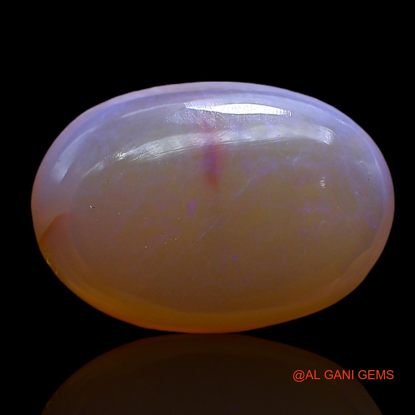 Natural Fire Opal Gemstone 5.00 Cts Loose Oval Cabochon From Australia 16x11x4 mm AC-324