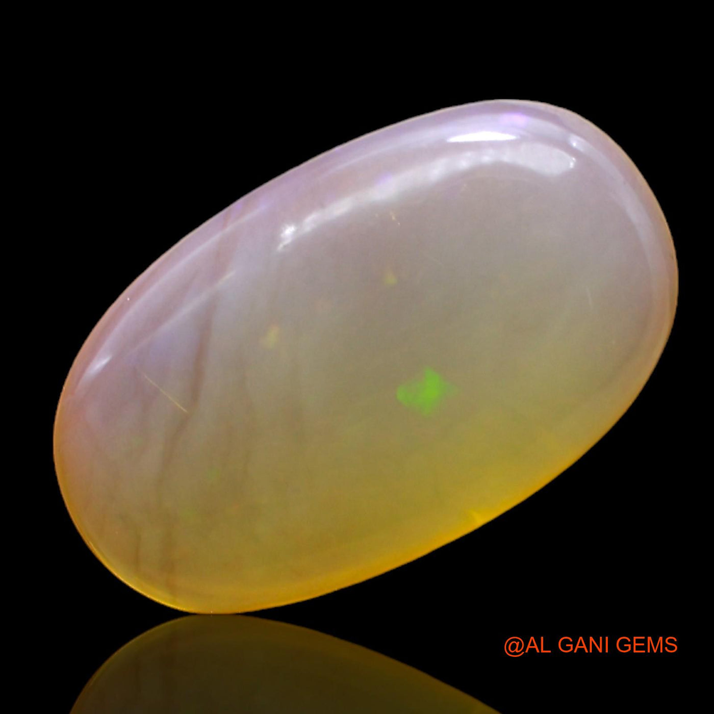 Natural Untreated Fire Opal Loose Gemstone Oval Cabochon From Australia 5.00 Cts 16x10x4 mm AC-325