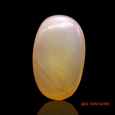 Natural Untreated Fire Opal Loose Gemstone Oval Cabochon From Australia 5.00 Cts 16x10x4 mm AC-325