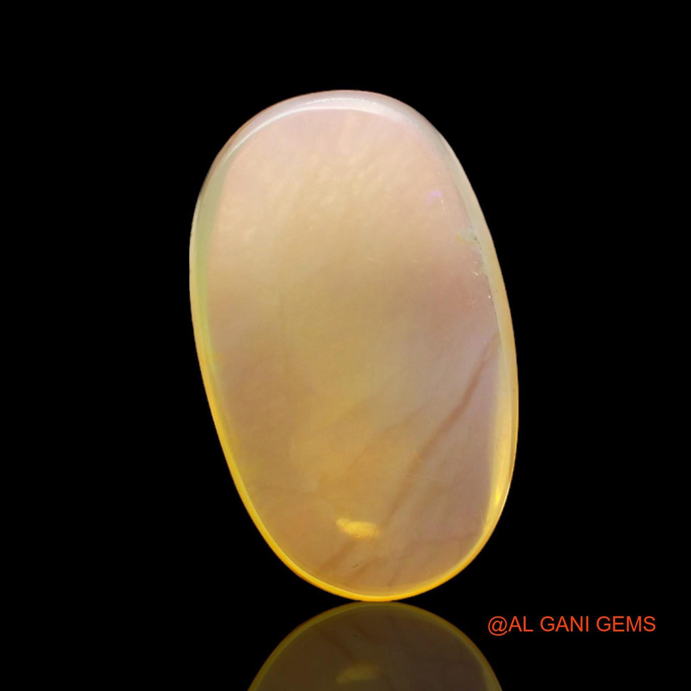 Natural Untreated Fire Opal Loose Gemstone Oval Cabochon From Australia 5.00 Cts 16x10x4 mm AC-325