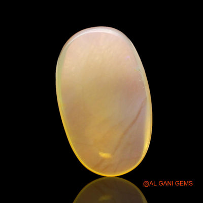 Natural Untreated Fire Opal Loose Gemstone Oval Cabochon From Australia 5.00 Cts 16x10x4 mm AC-325