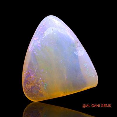 3.00 Cts Natural Australian Fire Opal Trillion Cabochon Loose Gemstone For Jewelry 13x12x4 mm AC-326