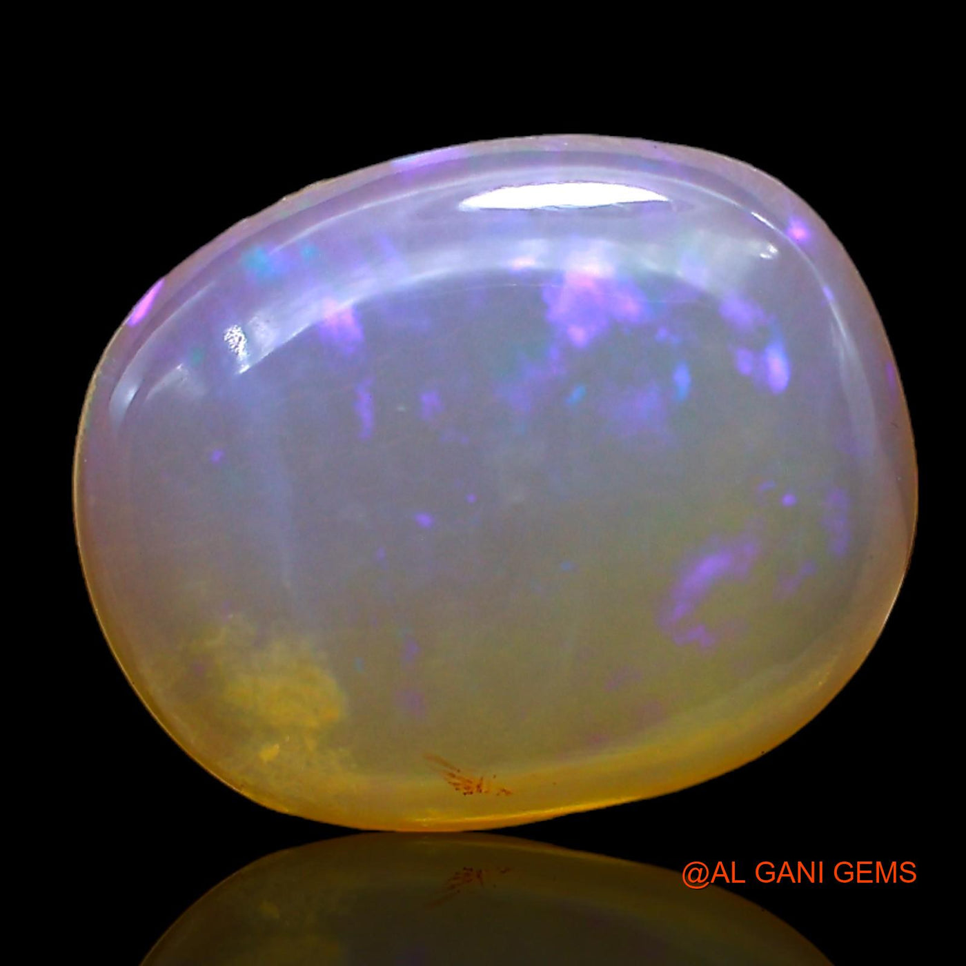 4.00 Cts Natural Australian Fire Opal Loose Gemstone Oval Cabochon 14x11x3 mm AC-327