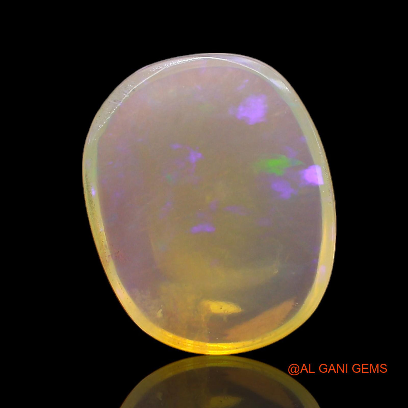 4.00 Cts Natural Australian Fire Opal Loose Gemstone Oval Cabochon 14x11x3 mm AC-327