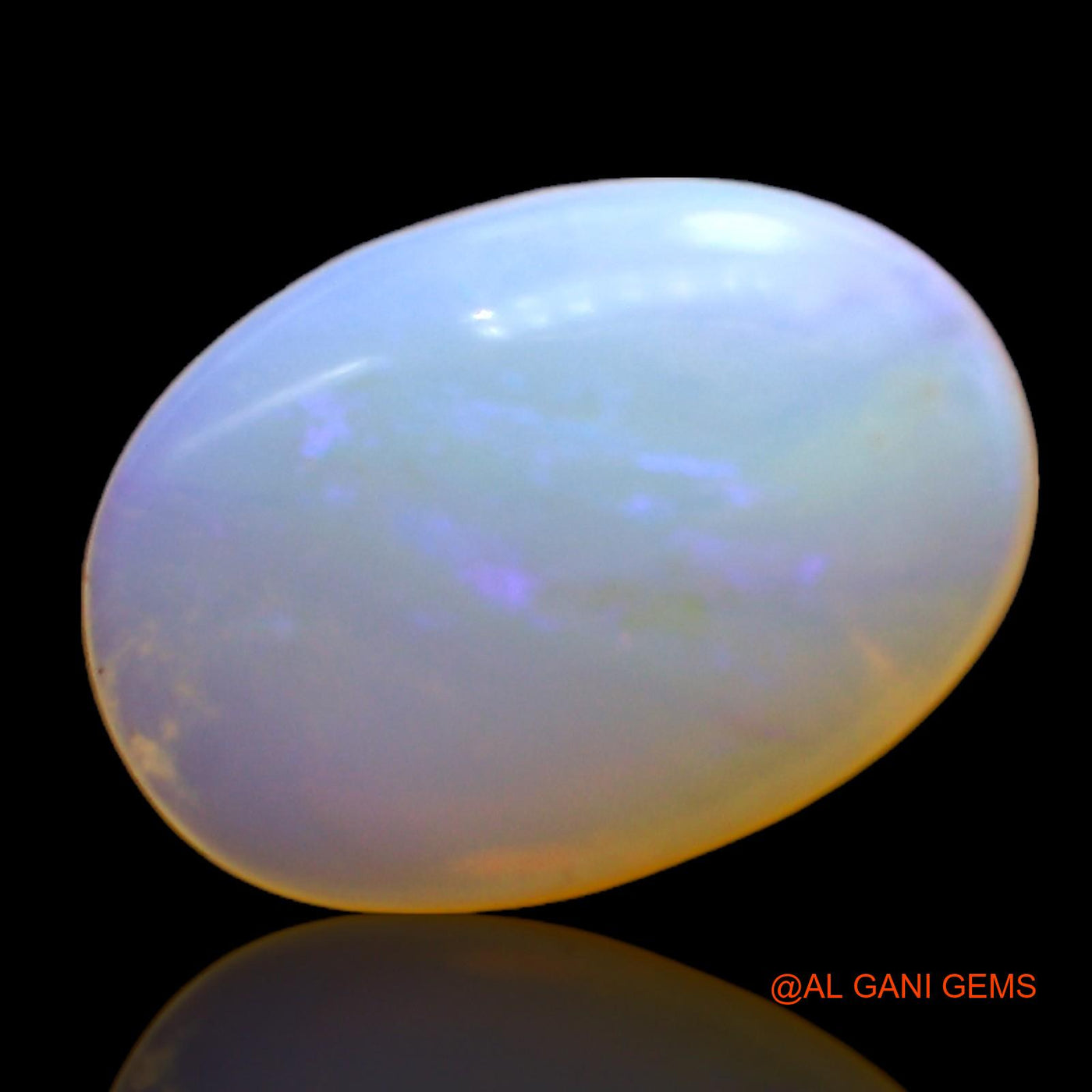 Natural Untreated Fire Opal Loose Gemstone Oval Cabochon From Australia 4.00 Cts 15x10x4 mm AC-328